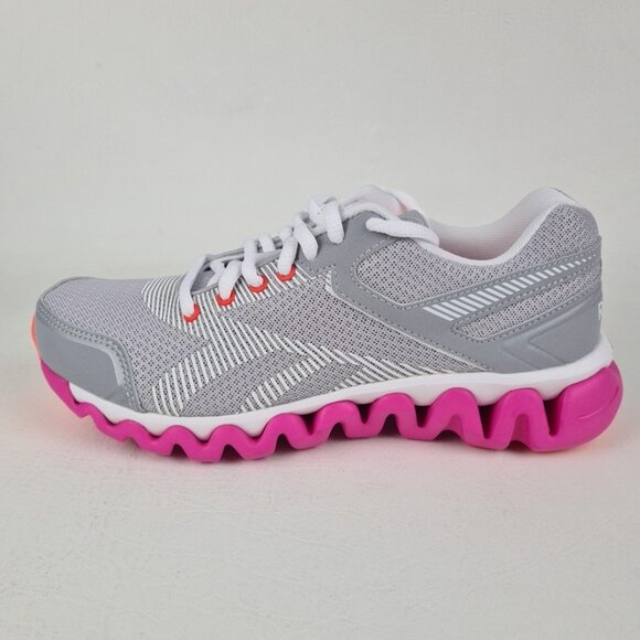 Reebok Ziglite Electrify Women Training Running Silver Pink - Picture 1 of 9